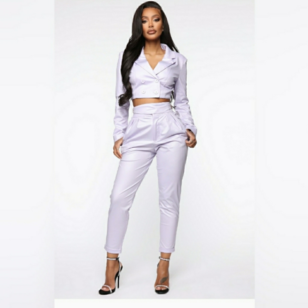 Blazer and Pant Set Lavender beautiful